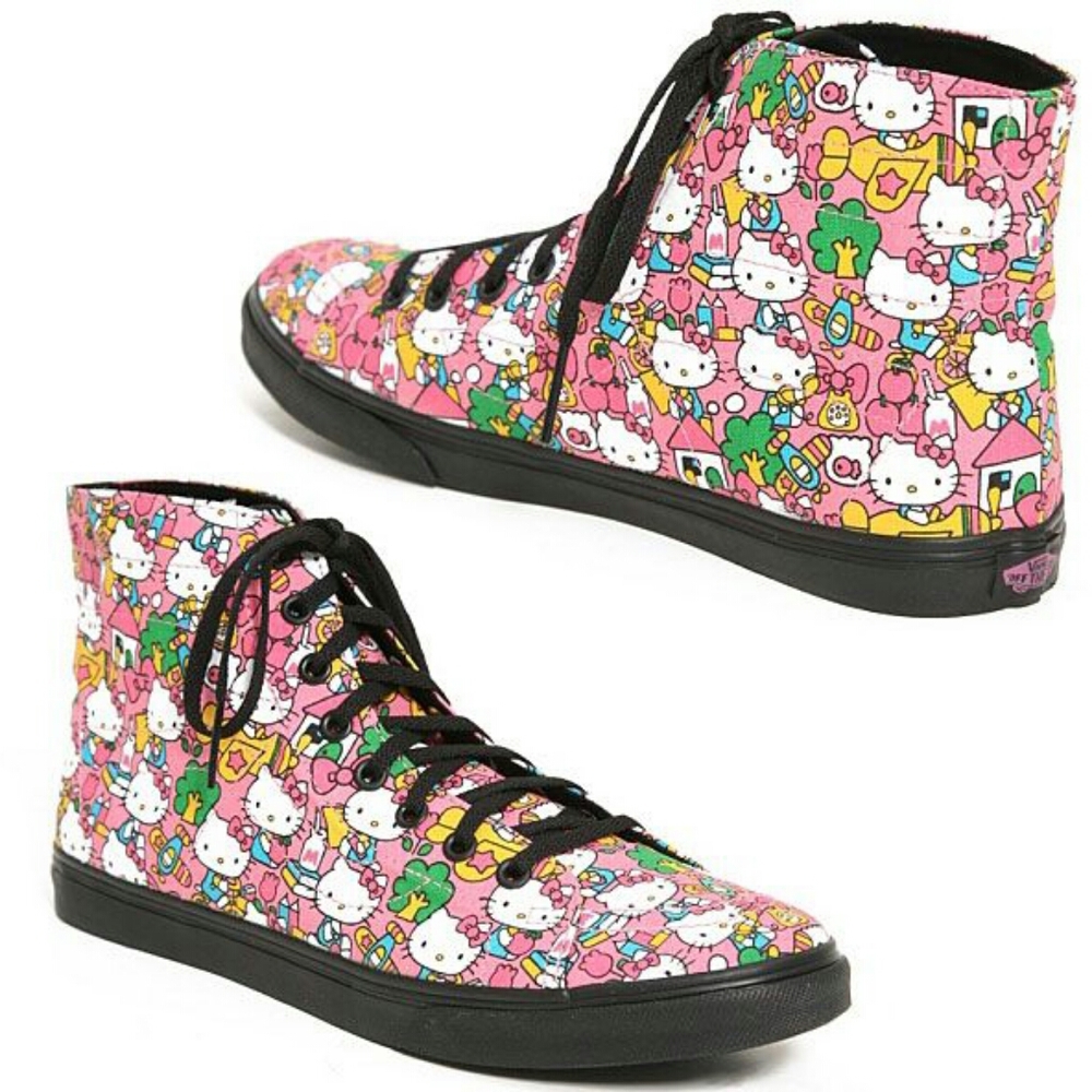 *New* Hello Kitty High Top Vans Limited Edition